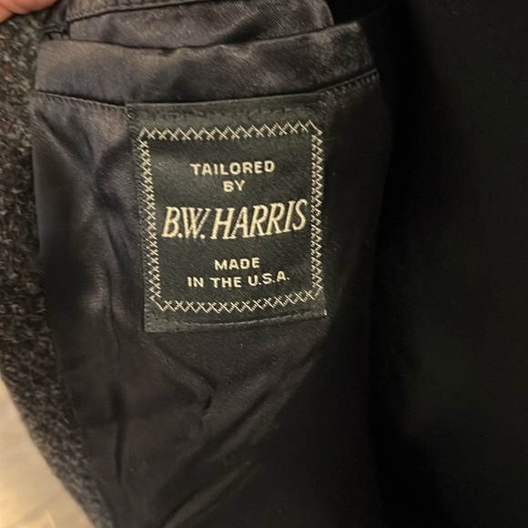 Rare BW Harris Herringbone Men’s Overcoat - Picture 4 of 15